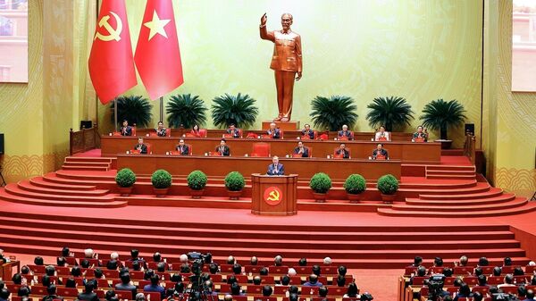 Ban Chấp hành Trung ương Đảng Cộng sản Việt Nam khoá XIV ra mắt Đại hội - Sputnik Việt Nam