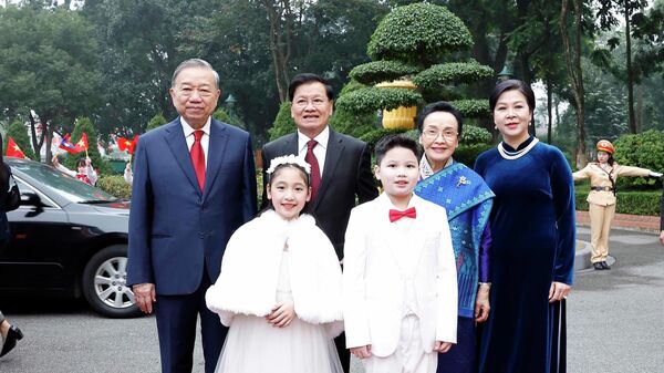 Tổng Bí thư Tô Lâm chủ trì lễ đón Tổng Bí thư, Chủ tịch nước Lào Thongloun Sisoulith thăm cấp Nhà nước tới Việt Nam - Sputnik Việt Nam