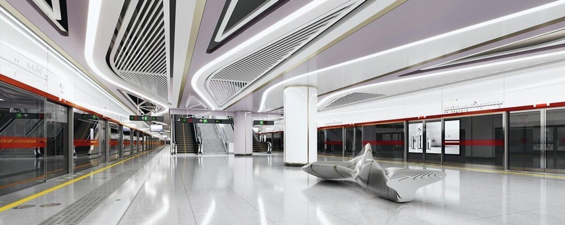 Phối cảnh nhà ga Tao Đàn của tuyến metro số 2 (Bến Thành - Tham Lương). Ảnh: TTXVN phát - Sputnik Việt Nam, 1920, 26.01.2026