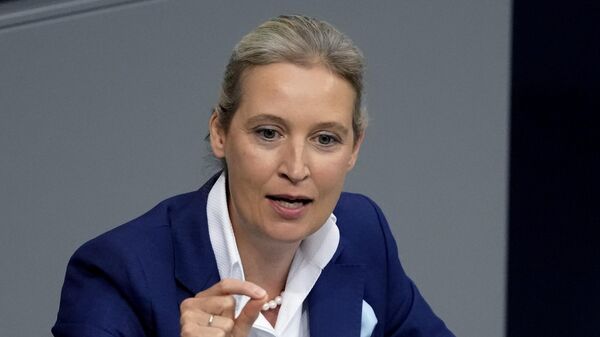 Bà Alice Weidel, Đồng chủ tịch và ứng cử viên Thủ tướng Đức của đảng cánh hữu Con đường khác cho nước Đức (AfD) - Sputnik Việt Nam