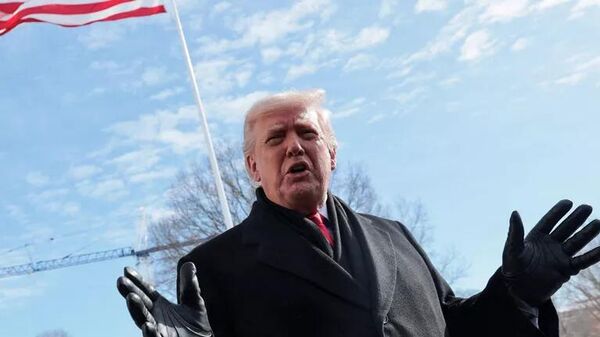 Tổng thống Mỹ Donald Trump phát biểu trước giới truyền thông - Sputnik Việt Nam