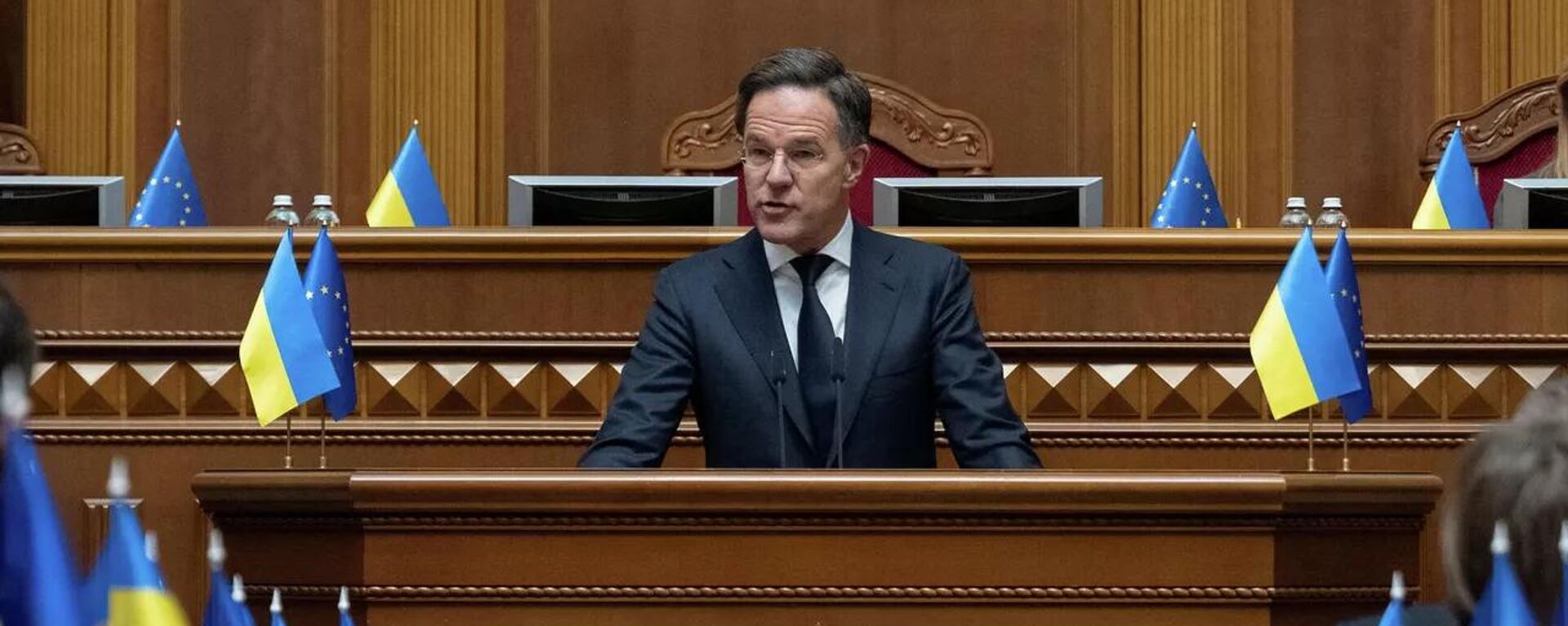 Tổng thư ký NATO Mark Rutte phát biểu tại Verkhovna Rada - Sputnik Việt Nam, 1920, 03.02.2026