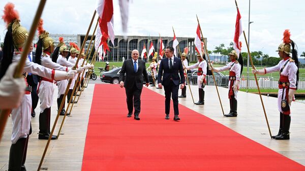 Thủ tướng Nga Mikhail Mishustin trong chuyến thăm Brazil - Sputnik Việt Nam