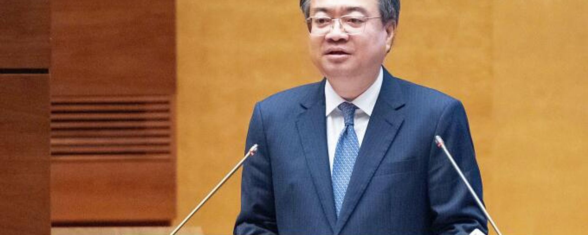 Ông Nguyễn Thanh Nghị, Trưởng ban Chính sách, chiến lược Trung ương trình bày tại hội nghị, ngày 7/2 - Sputnik Việt Nam, 1920, 07.02.2026