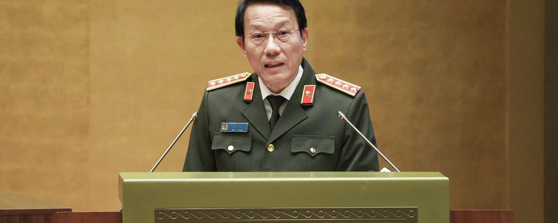 Bộ trưởng Bộ Công an Lương Tam Quang trình bày chuyên đề Tư duy, nhận thức mới về an ninh quốc gia của Đại hội XIV tại hội nghị chiều 7.2 - Sputnik Việt Nam, 1920, 07.02.2026