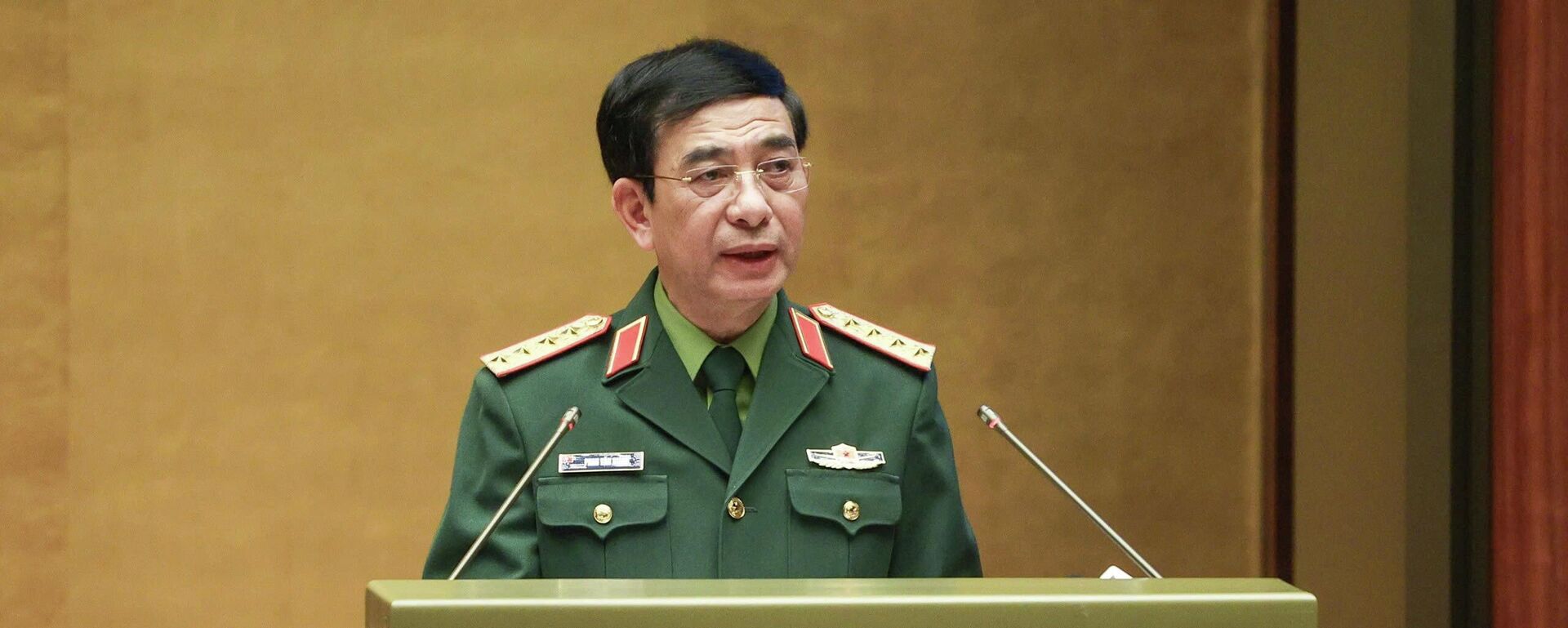 Đại tướng Phan Văn Giang báo cáo chuyên đề về tư duy, nhận thức mới về quốc phòng, bảo vệ Tổ quốc của Đại hội XIV - Sputnik Việt Nam, 1920, 07.02.2026