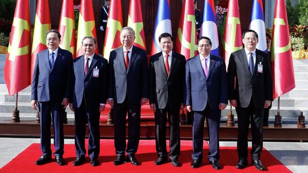 Lễ đón Tổng Bí thư Tô Lâm thăm cấp Nhà nước tới CHDCND Lào - Sputnik Việt Nam