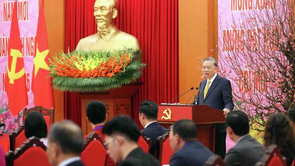 Tổng Bí thư gặp mặt Đoàn kiều bào tiêu biểu tham dự Chương trình Xuân Quê hương 2026 - Sputnik Việt Nam