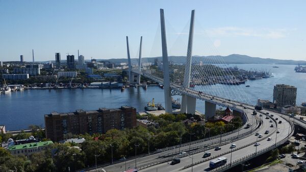 Cầu bắc qua vịnh Zolotoy Rog ở Vladivostok - Sputnik Việt Nam