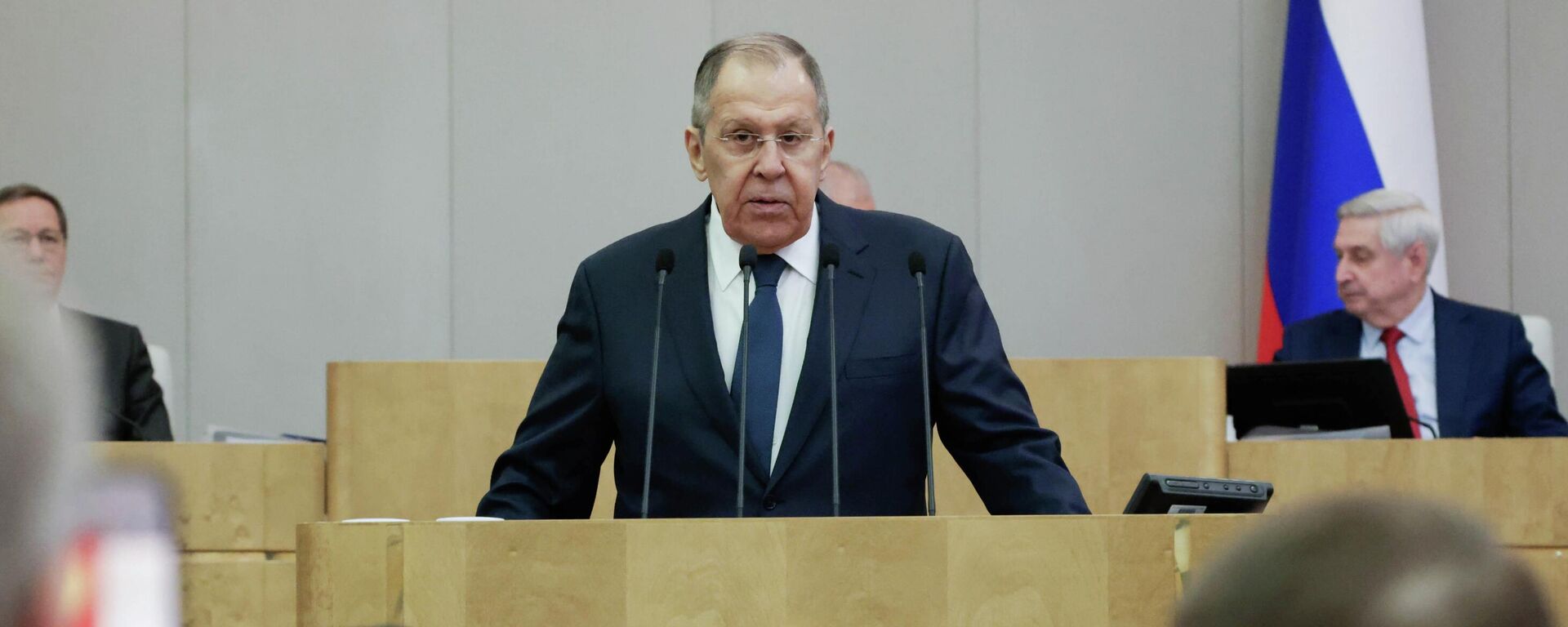 Ngoại trưởng Sergey Lavrov tại giờ chính phủ ở Duma Quốc gia - Sputnik Việt Nam, 1920, 11.02.2026