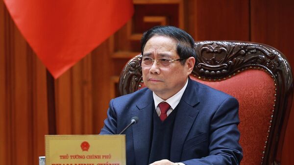 hủ tướng Phạm Minh Chính chủ trì Phiên họp lần thứ năm của Ban Chỉ đạo xây dựng nhà máy điện hạt nhân - Sputnik Việt Nam