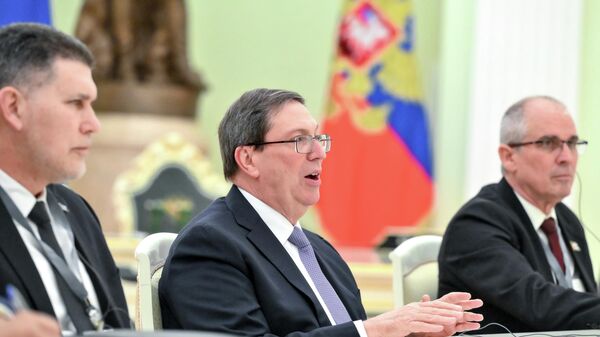 Cuộc gặp giữa Tổng thống Nga Vladimir Putin và Ngoại trưởng Cuba Bruno Rodriguez Parrilla - Sputnik Việt Nam
