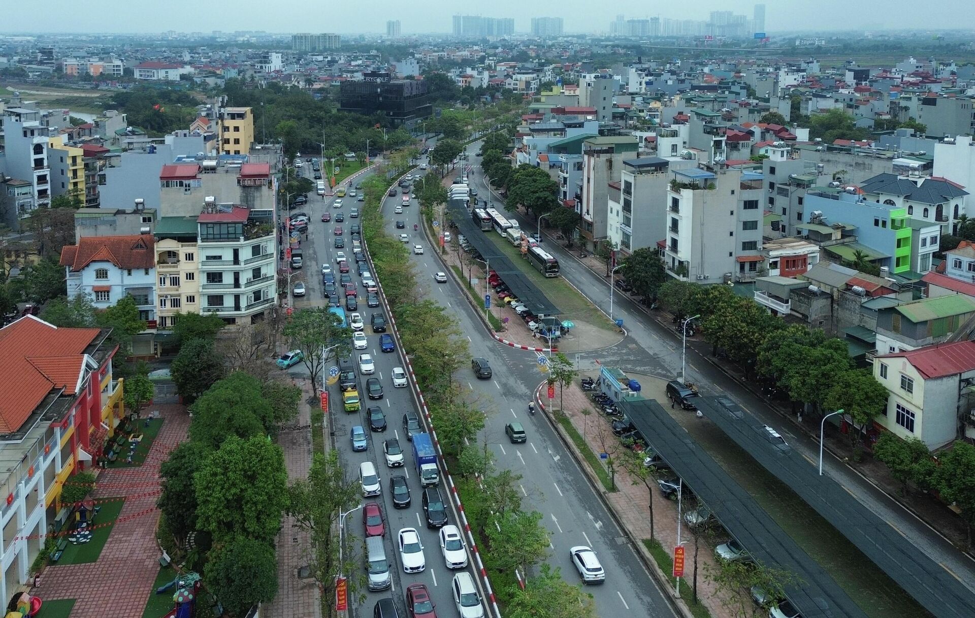 Giao thông Hà Nội đông đúc ngày cuối kỳ nghỉ Tết Bính Ngọ - Sputnik Việt Nam, 1920, 22.02.2026