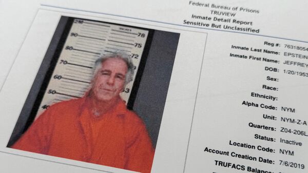 Tài liệu được đưa vào ấn phẩm của Bộ Tư pháp Hoa Kỳ Hồ sơ Jeffrey Epstein, Hoa Kỳ - Sputnik Việt Nam