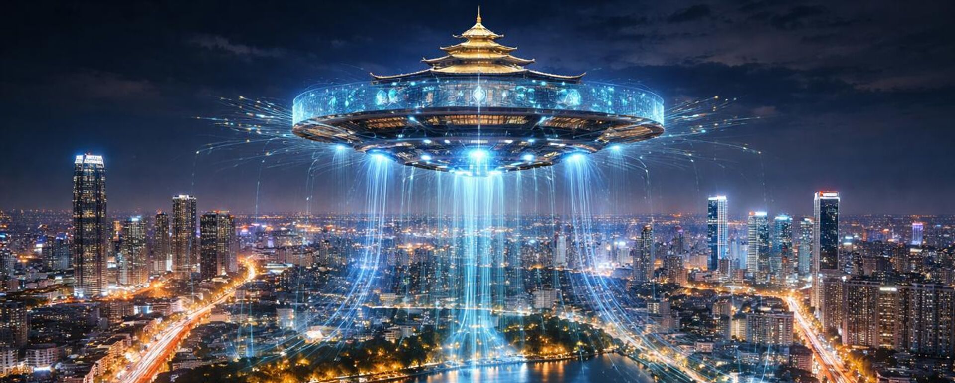 Hà Nội, thành phố thông minh từ không gian:Quản lý nhà nước. Công nghệ vũ trụ (viễn thông, định vị) trở thành hệ thần kinh trung ương của đô thị thông minh - Sputnik Việt Nam, 1920, 01.03.2026