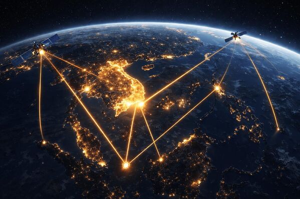 Việt Nam ở trung tâm châu Á: Khẳng định vị thế khu vực. Việt Nam không chỉ sử dụng liên lạc của các nước, mà còn cung cấp  cơ sở hạ tầng vệ tinh cho chính các nước láng giềng - Sputnik Việt Nam