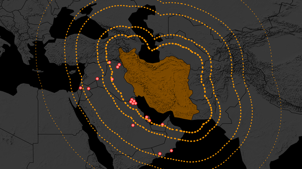 Tầm bắn tên lửa đạn đạo của Iran - Sputnik Việt Nam