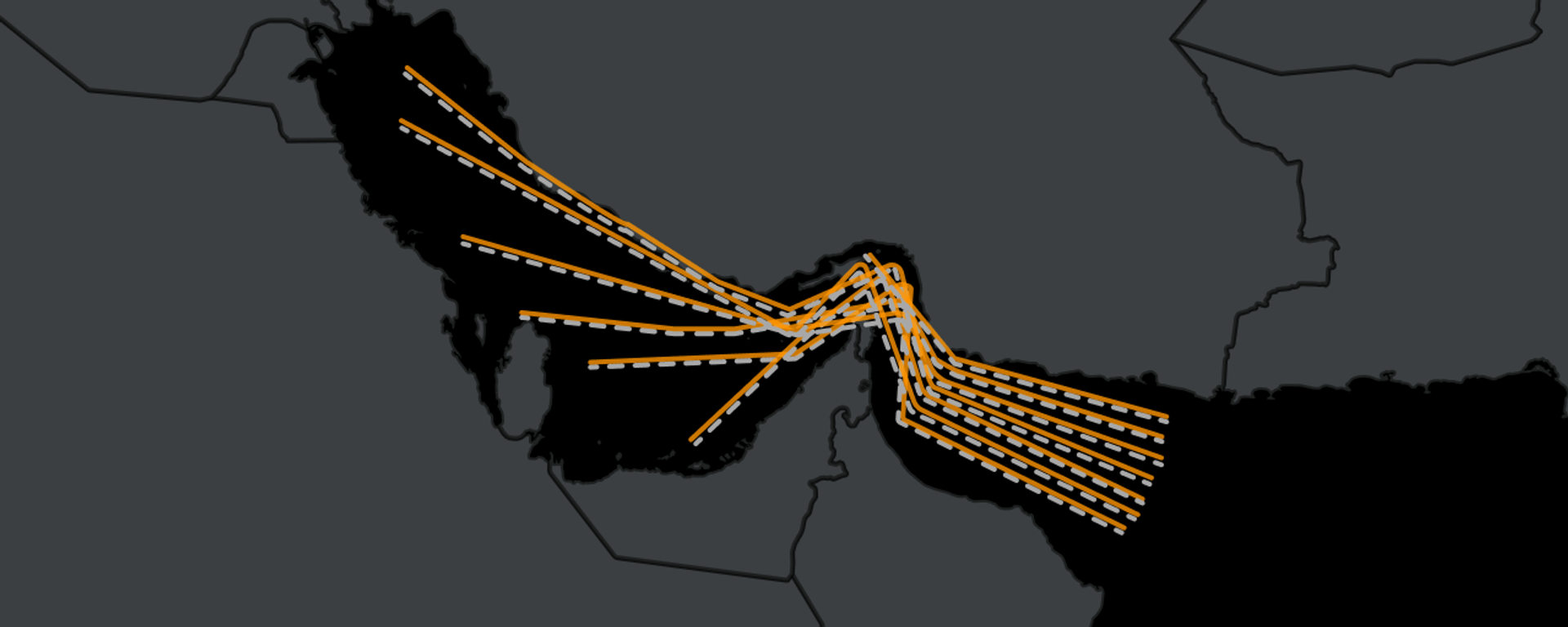Các tuyến vận chuyển dầu và khí đốt qua eo biển Hormuz - Sputnik Việt Nam, 1920, 01.03.2026