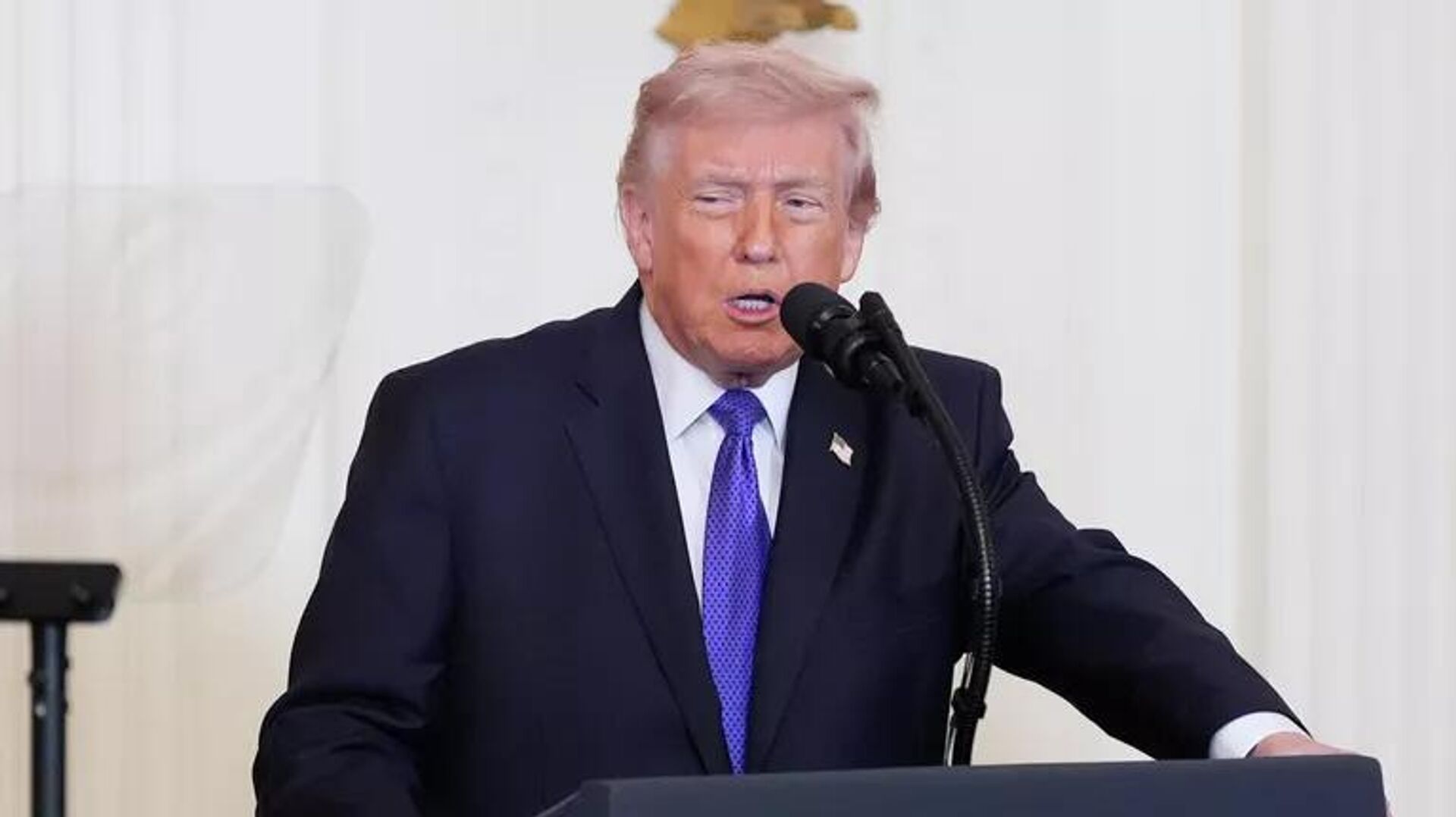 Tổng thống Mỹ Donald Trump có bài phát biểu về Iran trước lễ trao tặng Huân chương Danh dự - Sputnik Việt Nam, 1920, 03.03.2026