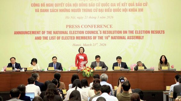 Công bố kết quả bầu cử đại biểu Quốc hội khoá XVI - Sputnik Việt Nam