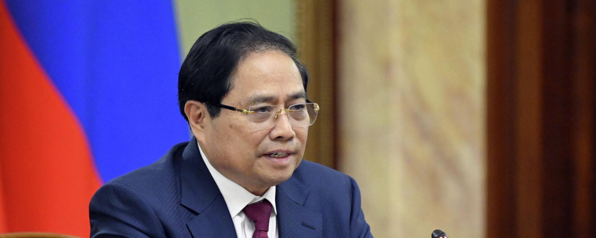 Thủ tướng Mikhail Mishustin tiến hành hội đàm với Thủ tướng Việt Nam Phạm Minh Chính - Sputnik Việt Nam, 1920, 23.03.2026