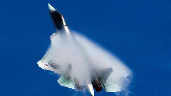 Máy bay chiến đấu đa năng thế hệ thứ năm Su-57. - Sputnik Việt Nam