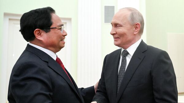 TRỰC TIẾP: Tổng thống Nga Putin và Thủ tướng Việt Nam Phạm Minh Chính đang gặp nhau tại Moskva - Sputnik Việt Nam