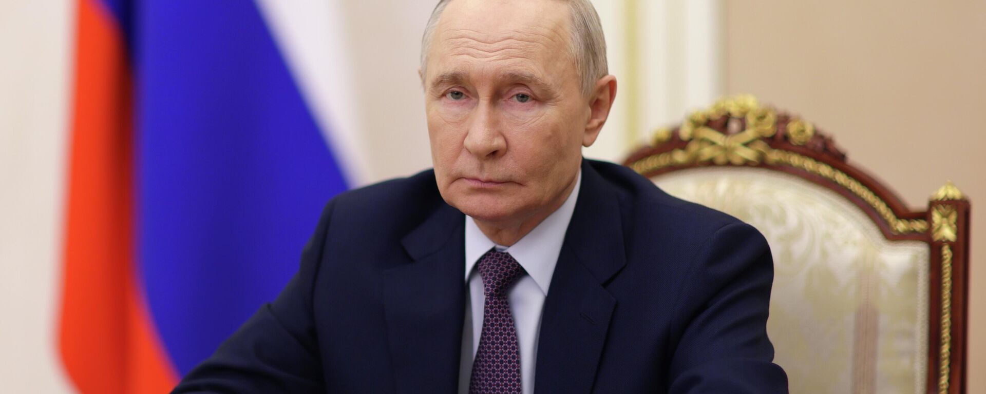 Tổng thống LB Nga Vladimir Putin tuyên bố trong thông điệp video gửi tới những người tham gia Diễn đàn Vận tải và Hậu cần Quốc tế - Sputnik Việt Nam, 1920, 01.04.2026