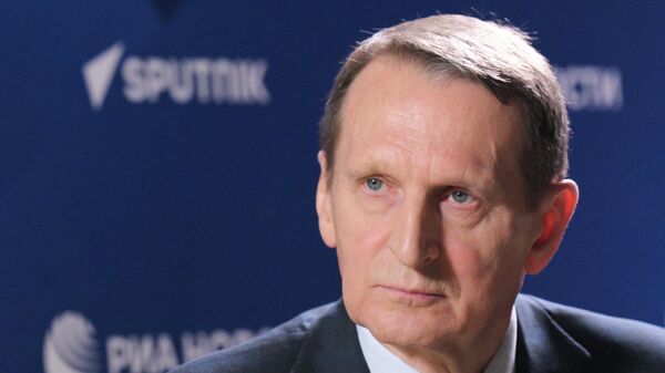Giám đốc Cơ quan Tình báo Đối ngoại Nga Sergei Naryshkin - Sputnik Việt Nam