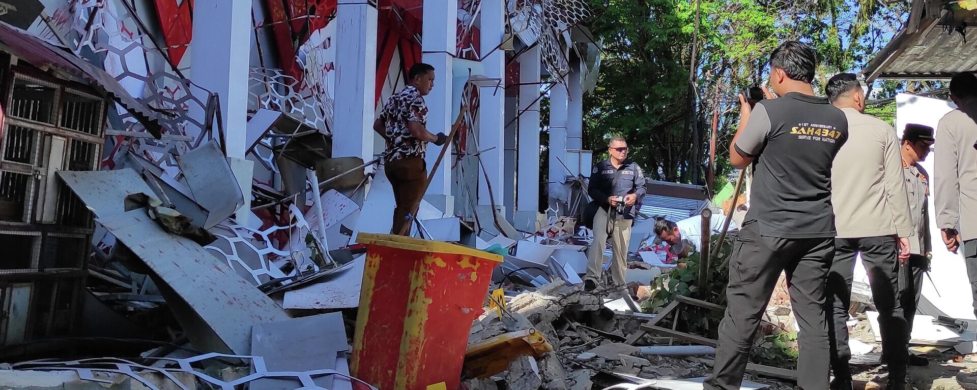 Hậu quả trận động đất tại Indonesia. - Sputnik Việt Nam, 1920, 02.04.2026