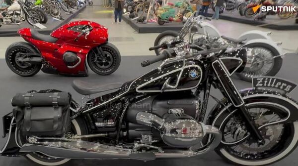 Những mẫu xe moto độc đáo của Nga đã được trưng bày tại triển lãm MotoSpring-2026. - Sputnik Việt Nam