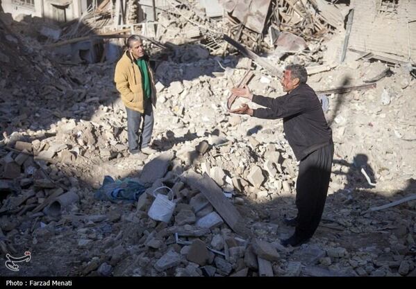 Hậu quả của các cuộc tấn công của Mỹ và Israel vào Kermanshah. - Sputnik Việt Nam