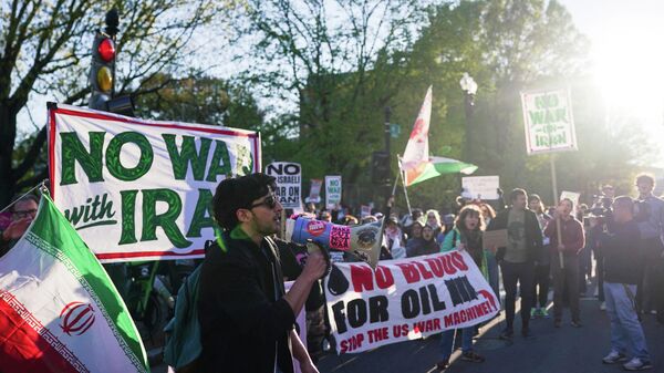 Các cuộc biểu tình phản đối chiến tranh với Iran tại Hoa Kỳ - Sputnik Việt Nam