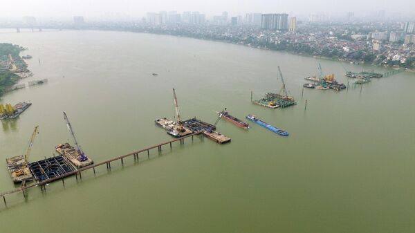 Hà Nội: Dự án cầu Trần Hưng Đạo tăng tốc quyết tâm về đích đúng kế hoạch - Sputnik Việt Nam