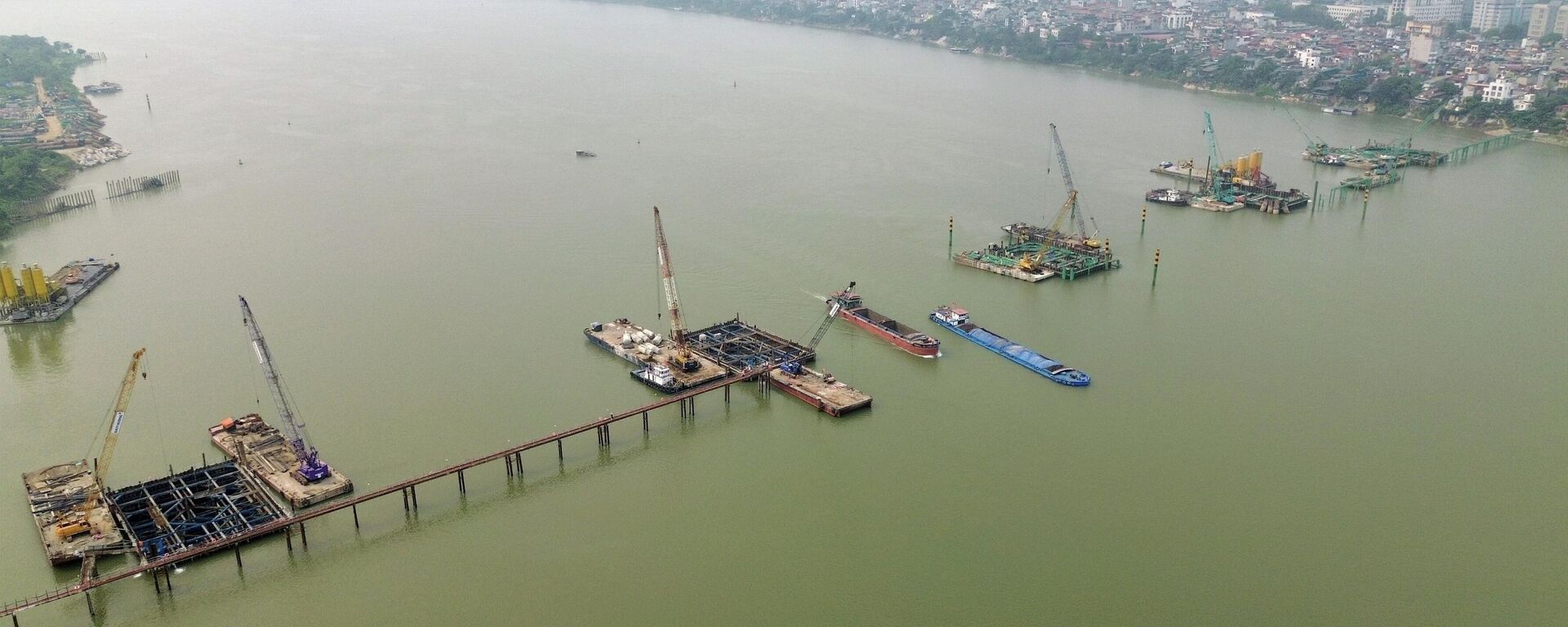 Hà Nội: Dự án cầu Trần Hưng Đạo tăng tốc quyết tâm về đích đúng kế hoạch - Sputnik Việt Nam, 1920, 17.04.2026