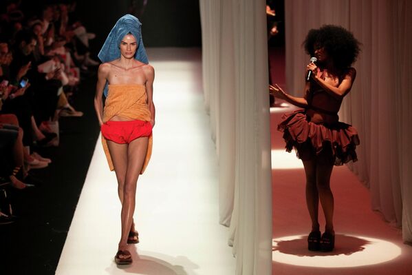 Người mẫu trình diễn trang phục trong Tuần lễ Thời trang ở Rio de Janeiro. - Sputnik Việt Nam