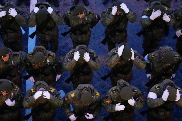 Diễn tập duyệt binh Chiến thắng ở Moskva. - Sputnik Việt Nam