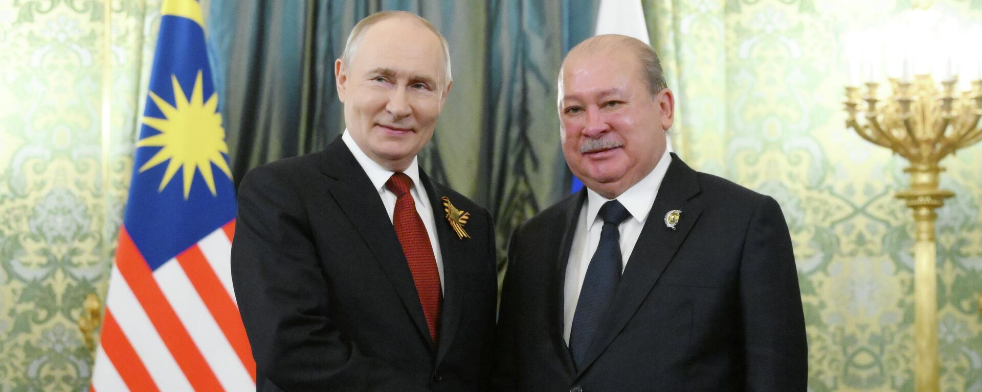Tổng thống Nga Vladimir Putin và Quốc vương tối cao Malaysia Sultan Ibrahim - Sputnik Việt Nam, 1920, 09.05.2026