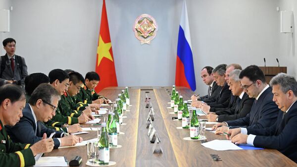 Cuộc gặp giữa Bí thư Hội đồng An ninh Nga Sergei Shoigu và Phó Thủ tướng Việt Nam Phan Văn Giang - Sputnik Việt Nam