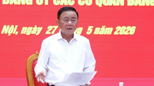 Hội nghị thông qua báo cáo kết quả kiểm tra tại Ban Thường vụ Đảng uỷ các cơ quan Đảng Trung ương - Sputnik Việt Nam