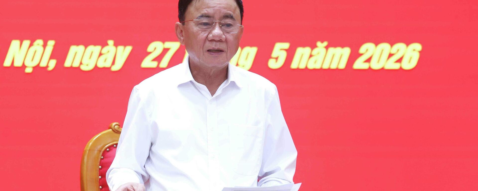 Hội nghị thông qua báo cáo kết quả kiểm tra tại Ban Thường vụ Đảng uỷ các cơ quan Đảng Trung ương - Sputnik Việt Nam, 1920, 27.05.2026