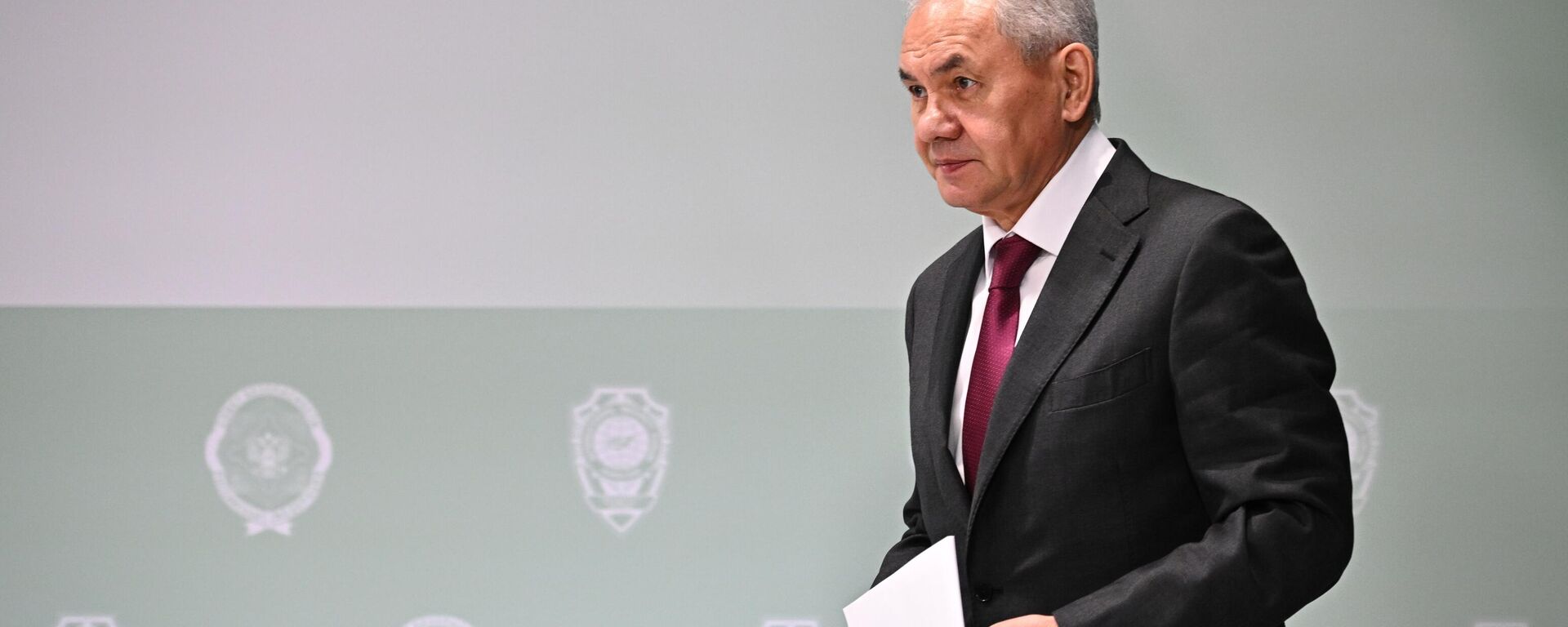 Ông Sergei Shoigu, Thư ký Hội đồng An ninh Nga, phát biểu tại Diễn đàn An ninh Quốc tế ở khu phức hợp đa chức năng Live Arena thuộc vùng Moskva - Sputnik Việt Nam, 1920, 28.05.2026