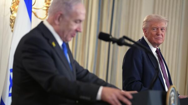 Tổng thống Donald Trump và Thủ tướng Israel Benjamin Netanyahu - Sputnik Việt Nam
