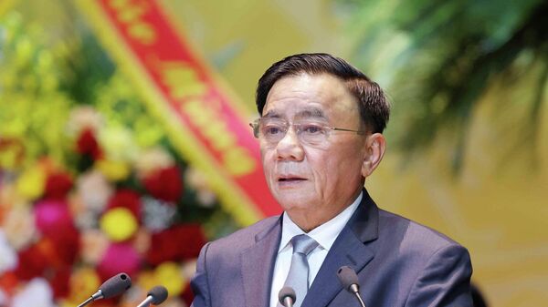 Đồng chí Trần Cẩm Tú, Uỷ viên Bộ Chính trị, Thường trực Ban Bí thư phát biểu chỉ đạo Đại hội - Sputnik Việt Nam
