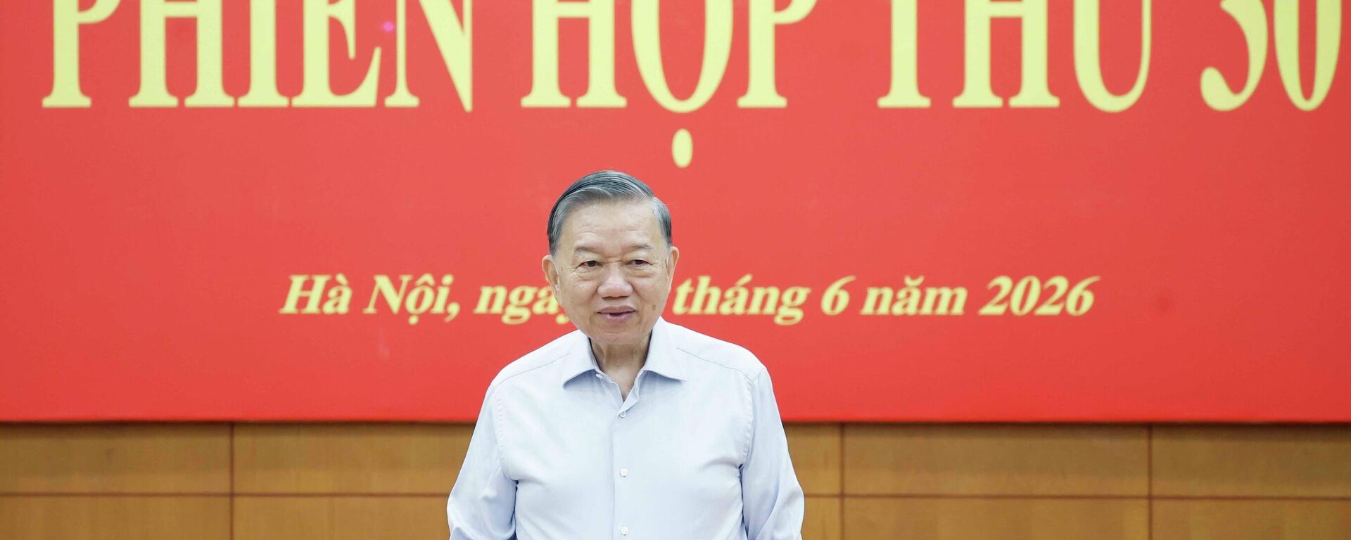 Tổng Bí thư, Chủ tịch nước Tô Lâm phát biểu - Sputnik Việt Nam, 1920, 18.06.2026