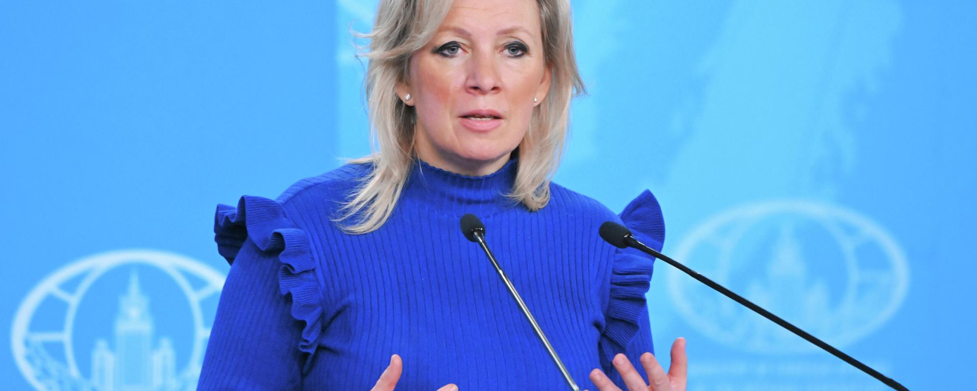 Buổi họp báo của người phát ngôn Bộ Ngoại giao Nga Maria Zakharova. - Sputnik Việt Nam, 1920, 14.08.2026