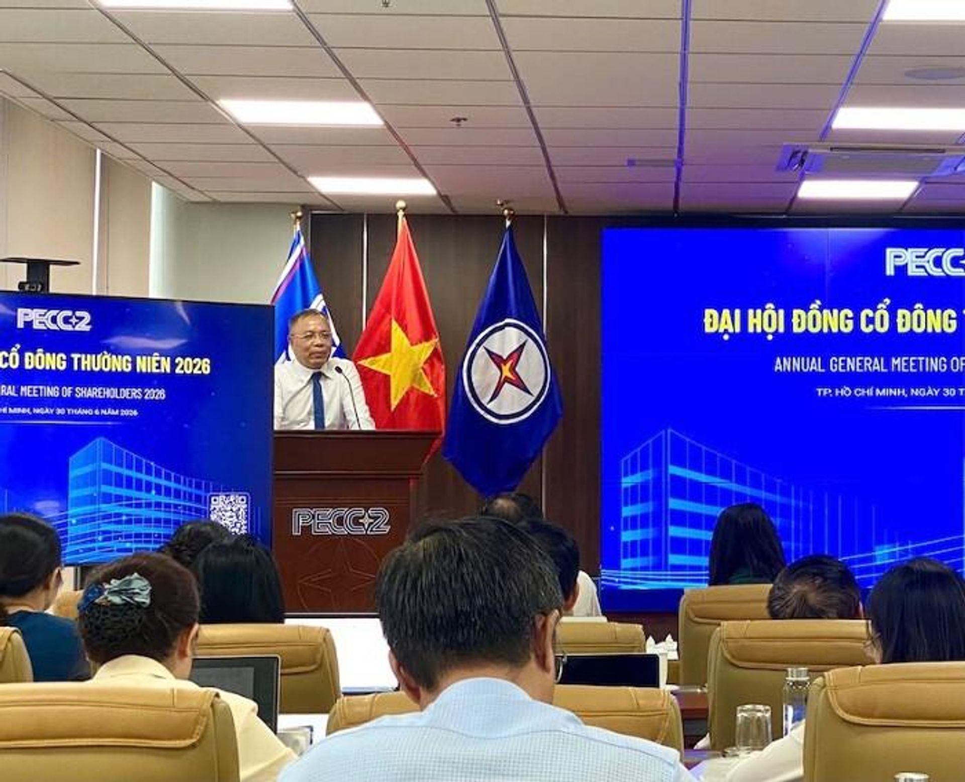 Ông Đinh Quang Tri, Thành viên HĐQT độc lập TV2, phát biểu tại đại hội - Sputnik Việt Nam, 1920, 30.06.2026