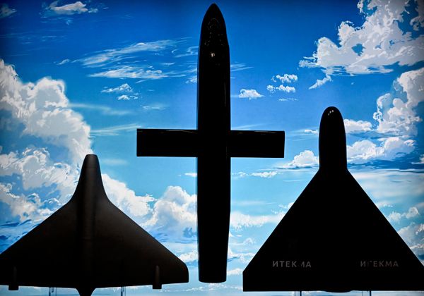 Mô hình UAV Geranium tại gian hàng Itekma tại triển lãm quốc tế Drone Expo ở Kazan. - Sputnik Việt Nam