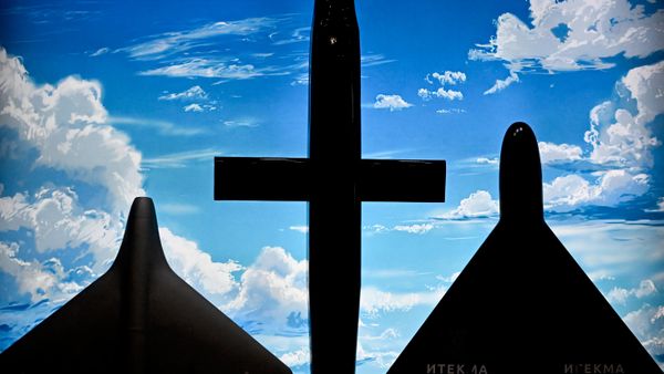Các mô hình UAV Geran tại triển lãm quốc tế Drone Expo về hệ thống máy bay không người lái ở Kazan. - Sputnik Việt Nam