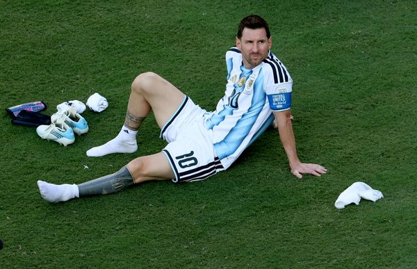 Lionel Messi (Argentina) sau trận chung kết FIFA World Cup giữa Tây Ban Nha và Argentina. - Sputnik Việt Nam